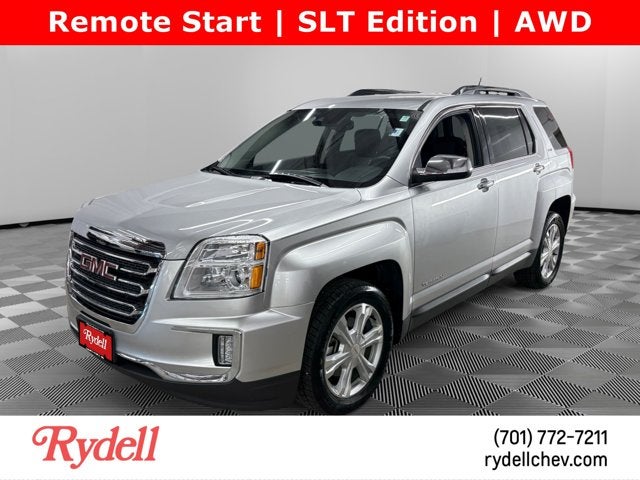 2016 GMC Terrain SLT in Quicksilver Metallic — front three-quarter view